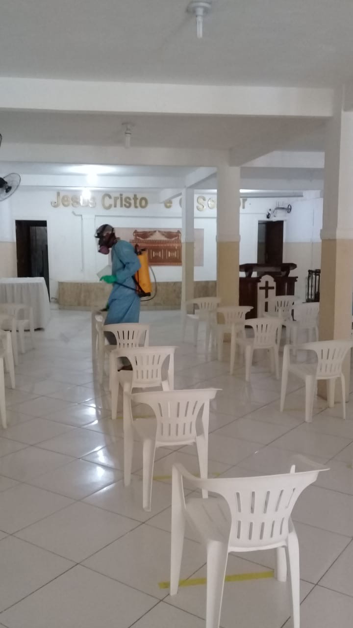 Em São Francisco do Conde, todos os templos religiosos da sede já passaram por desinfecção