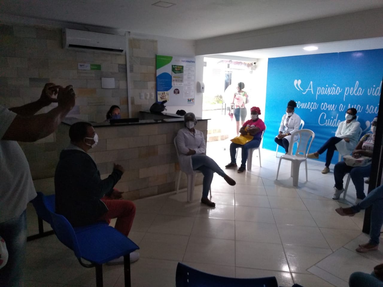 Saúde promoveu roda de conversa sobre “Processo de Trabalho e Medidas de Biossegurança no Contexto da Pandemia”, no Calmonte