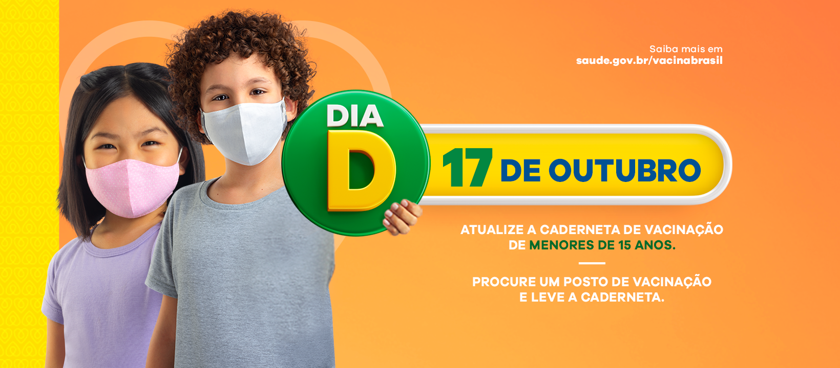 Proteja seu filho (a): Sábado, 17 de outubro, será o Dia Nacional de Vacinação contra Pólio e Campanha de Multivacinação