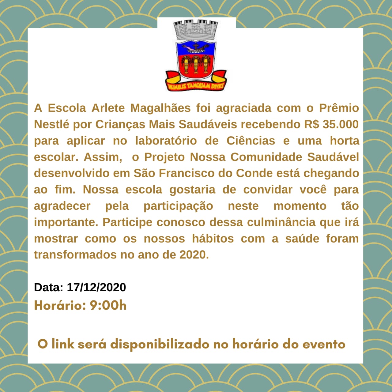 Escola Municipal Arlete Magalhães realiza culminância do projeto vencedor no Prêmio Nestlé para Crianças Mais Saudáveis