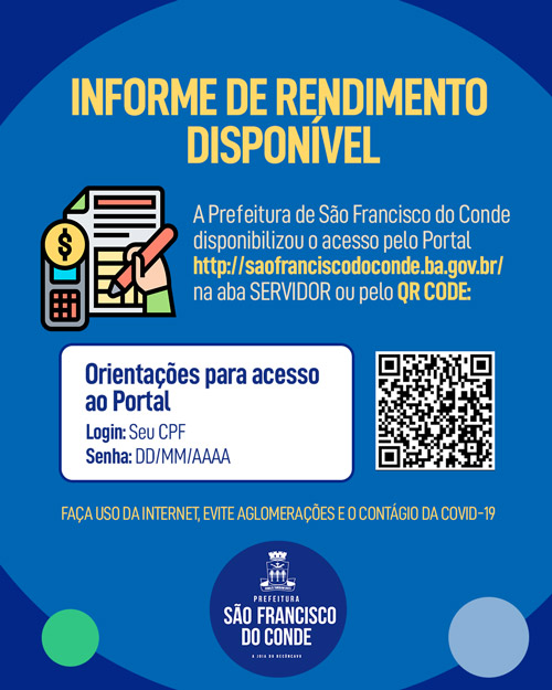 Informe de Rendimentos para Declaração de Imposto de Renda está disponível on-line