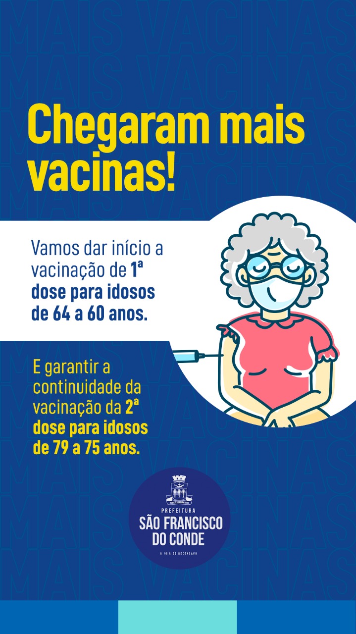São Francisco do Conde recebeu mais vacinas