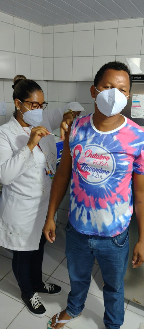 Saúde vacinou condutores de ambulância com a 2ª dose contra COVID-19