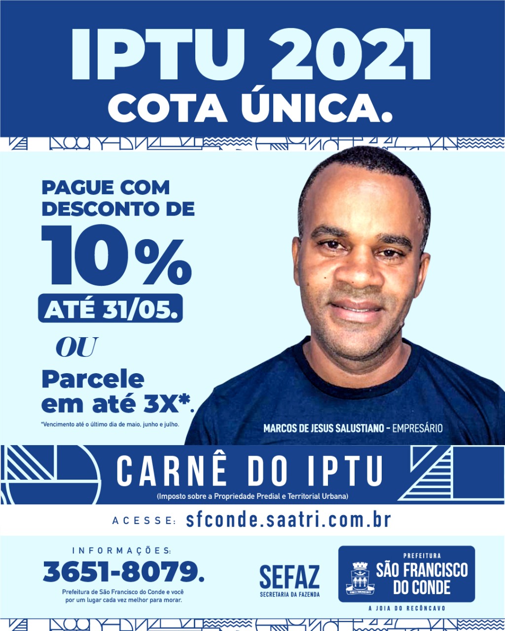 IPTU 2021 com 10% de desconto até 31 de maio