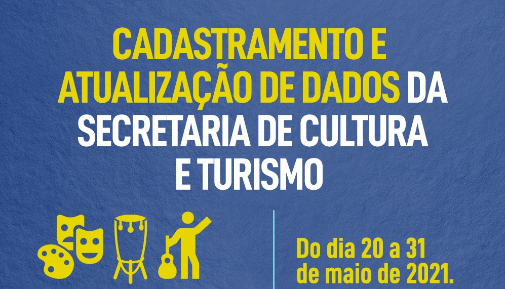 Cadastramento e Atualização dados da Secretaria de Cultura e Turismo
