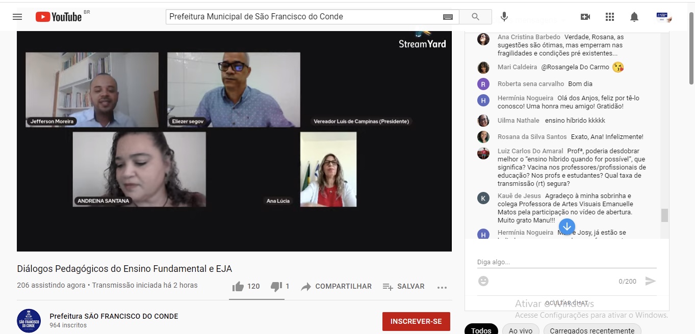 Diálogos Pedagógicos Virtuais do Ensino Fundamental e EJA 2021 teve como foco principal o uso das tecnologias para viabilizar o ensino remoto
