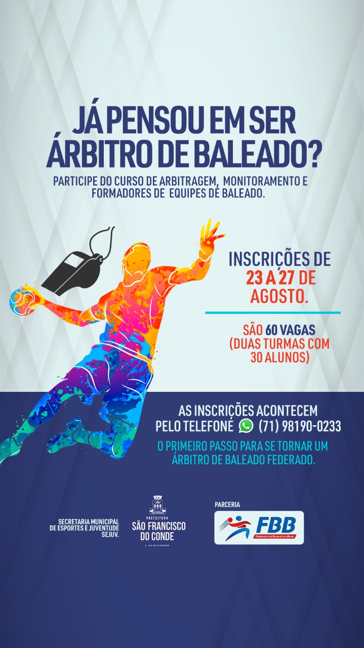 SEJUV oferece curso de Arbitragem, Monitoramento e Formadores de equipe em Baleado