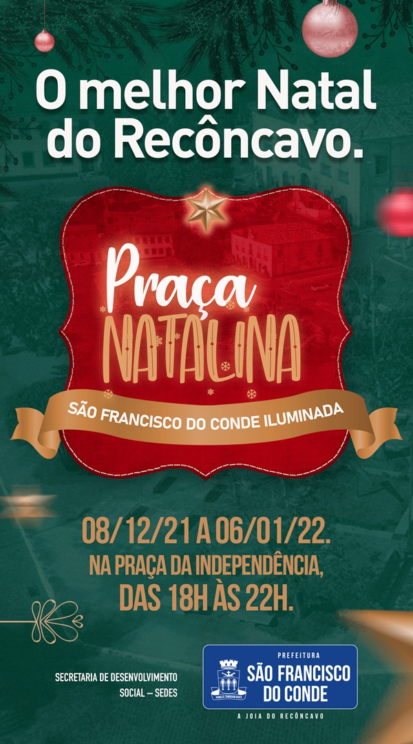  Praça Natalina – São Francisco do Conde Iluminada