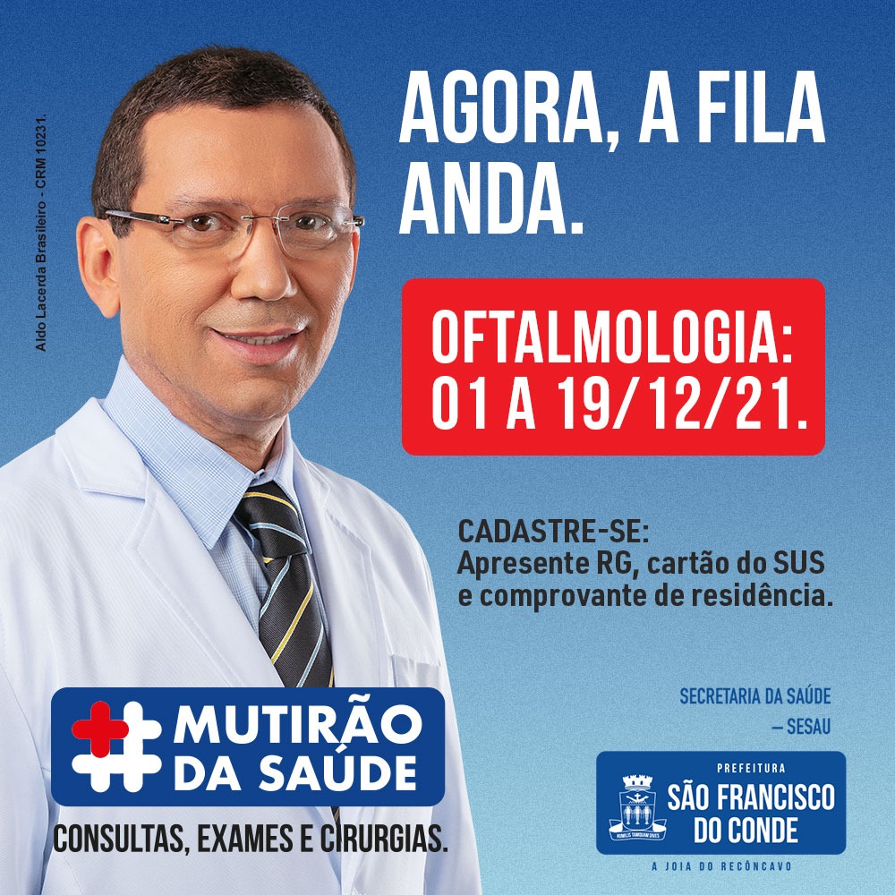 Mutirão de Saúde segue com ações de oftalmologia e angiologia para população franciscana