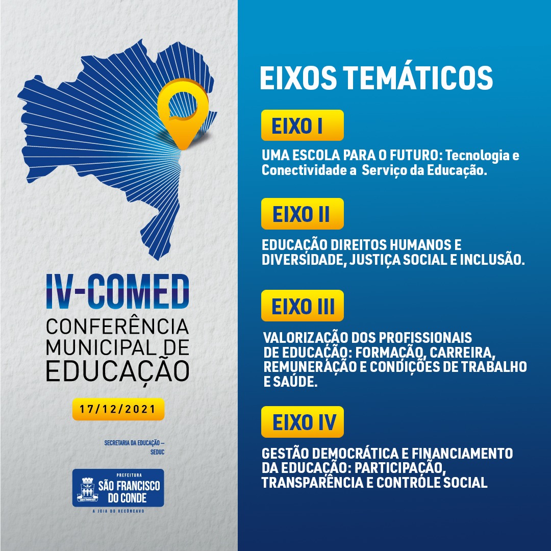 Entenda como será o processo de inscrição para a IV Conferência Municipal de Educação