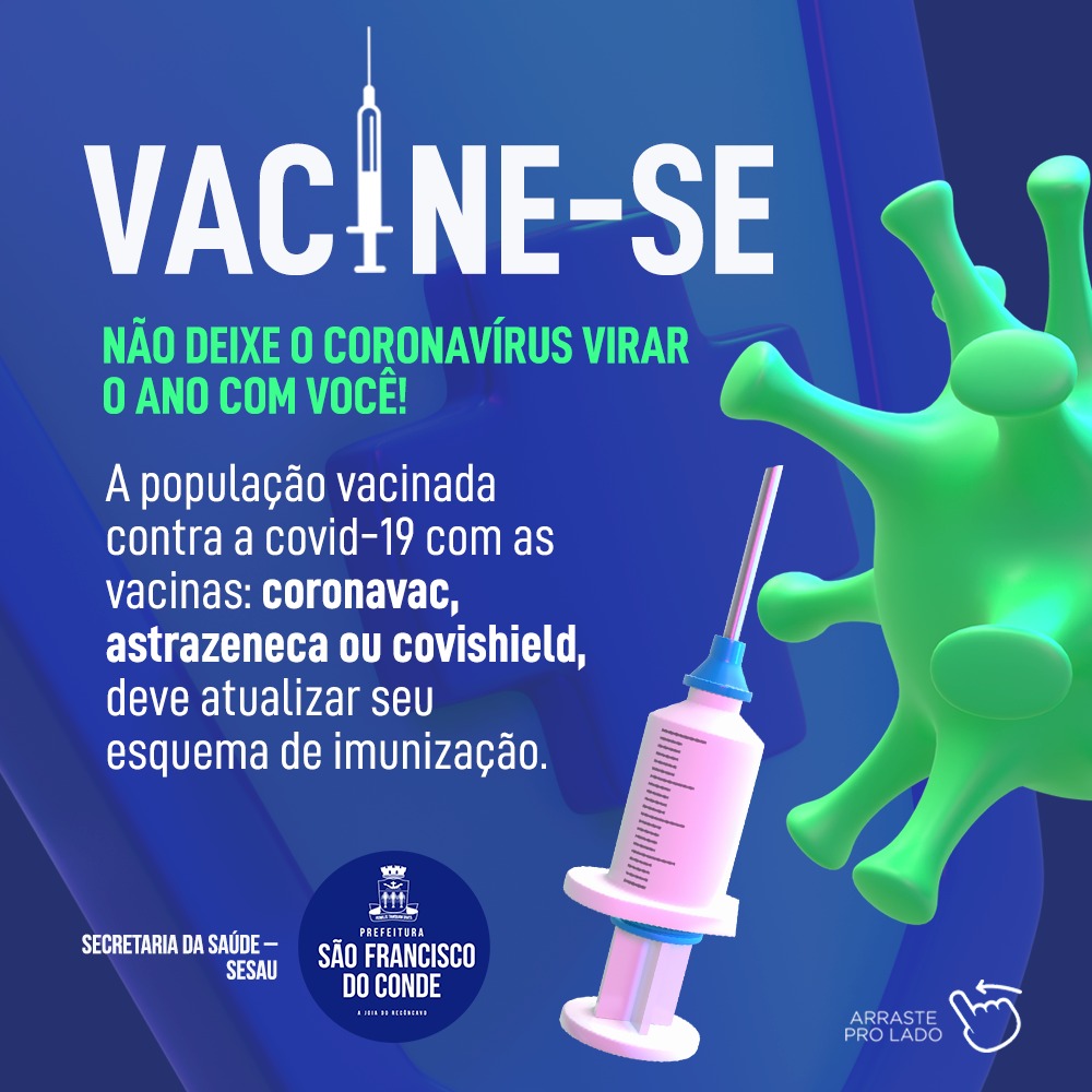 Vacine-se: Não deixe o coronavírus virar o ano com você!