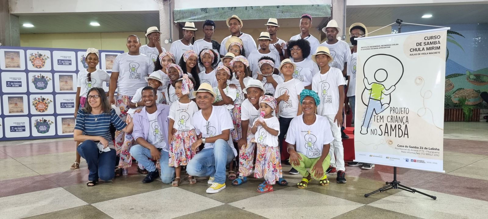 Projeto 'Tem Criança no Samba' reuniu sambadores e sambadeiras mirins, no mercado cultural