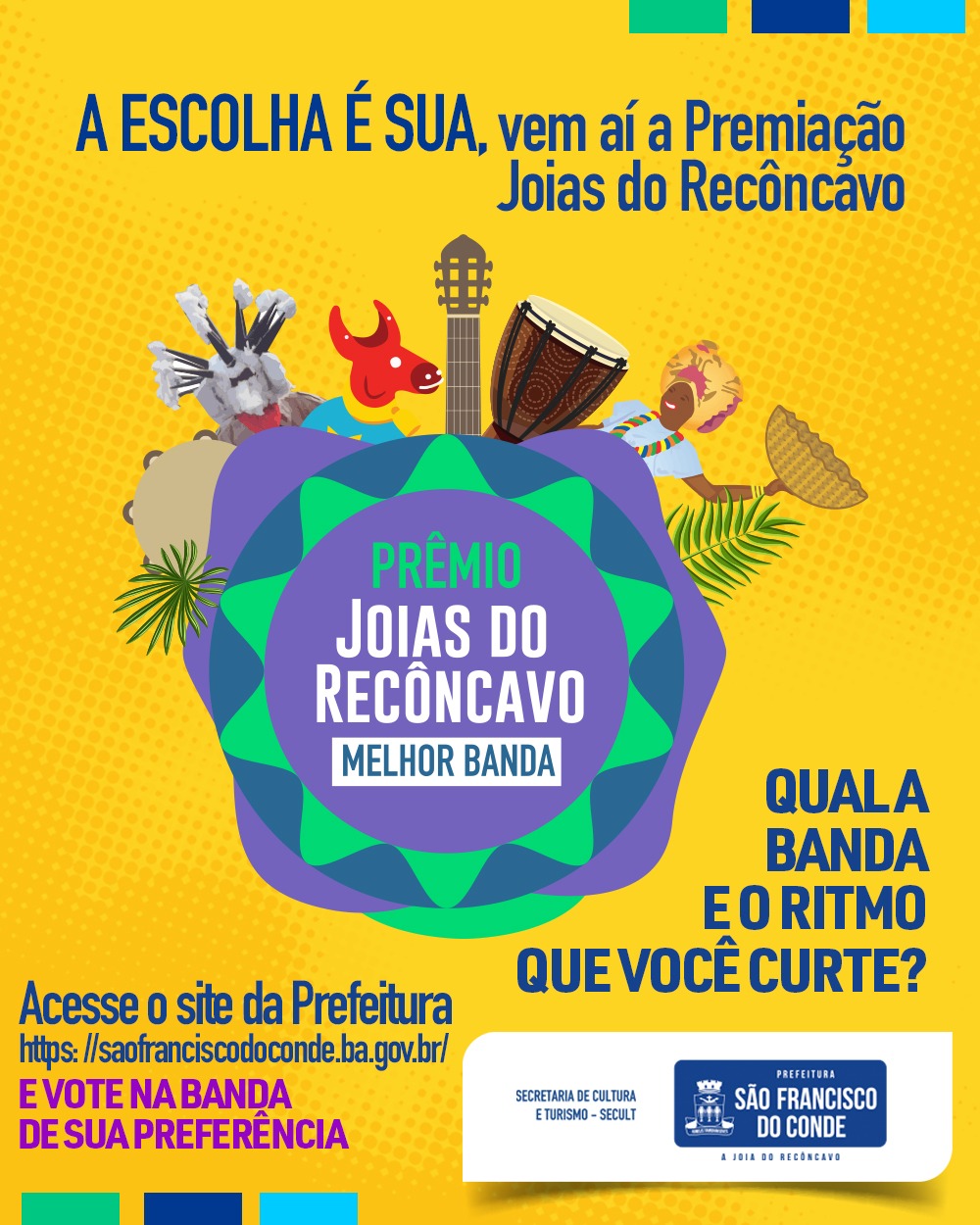 A escolha é sua, vem aí a Premiação Joias do Recôncavo