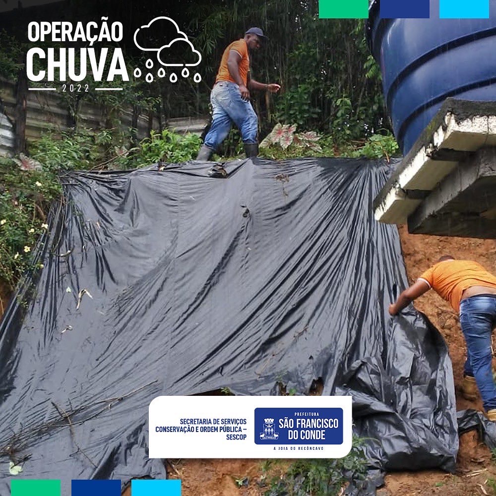 Equipes da Prefeitura atuam na operação chuva