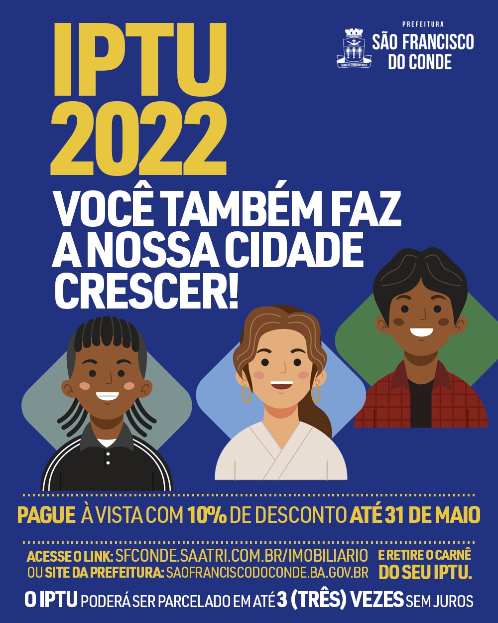 IPTU 2022 com 10% de desconto, até 31 de maio