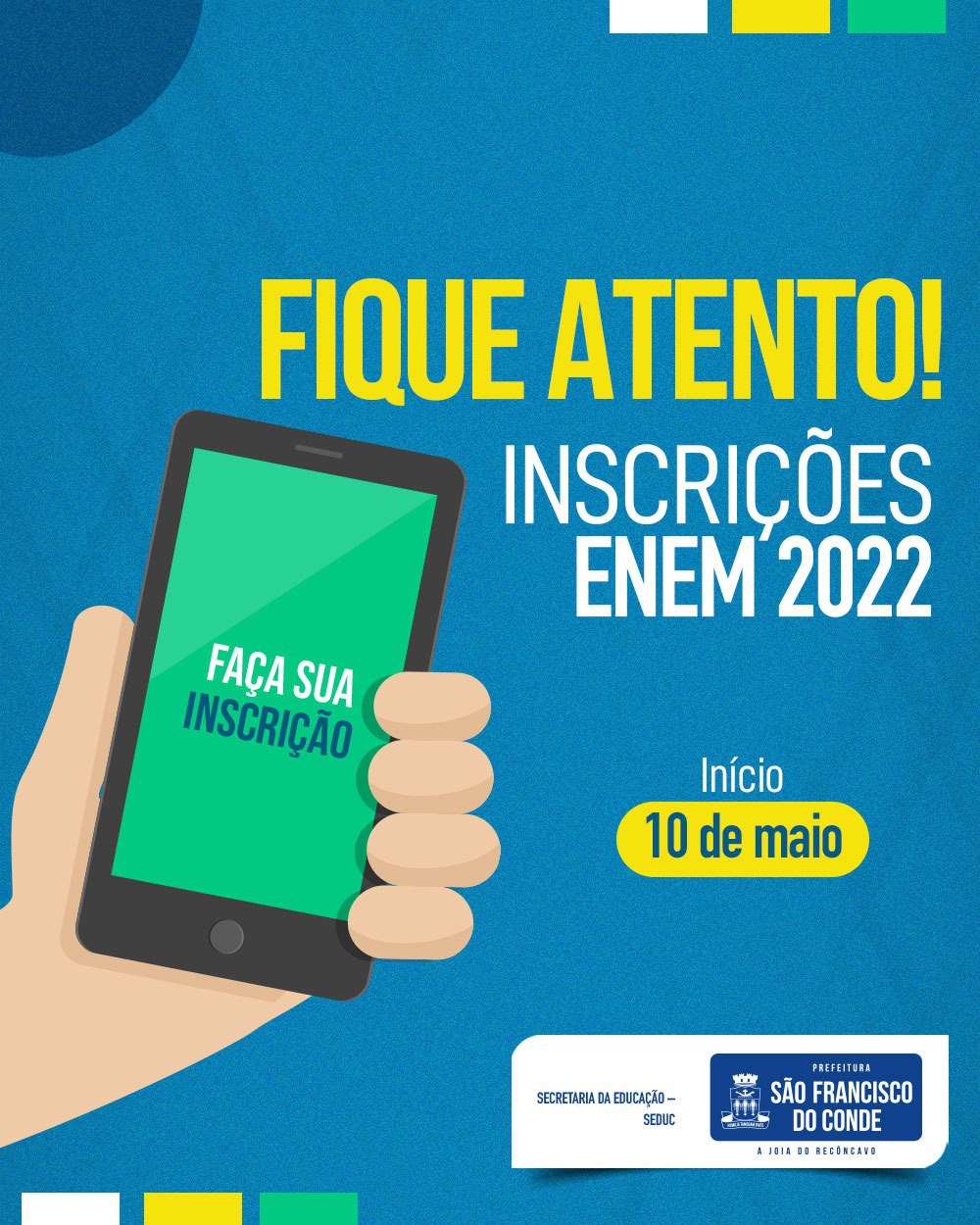 Inscrições para o ENEM 2022 vão de 10 a 21 de maio