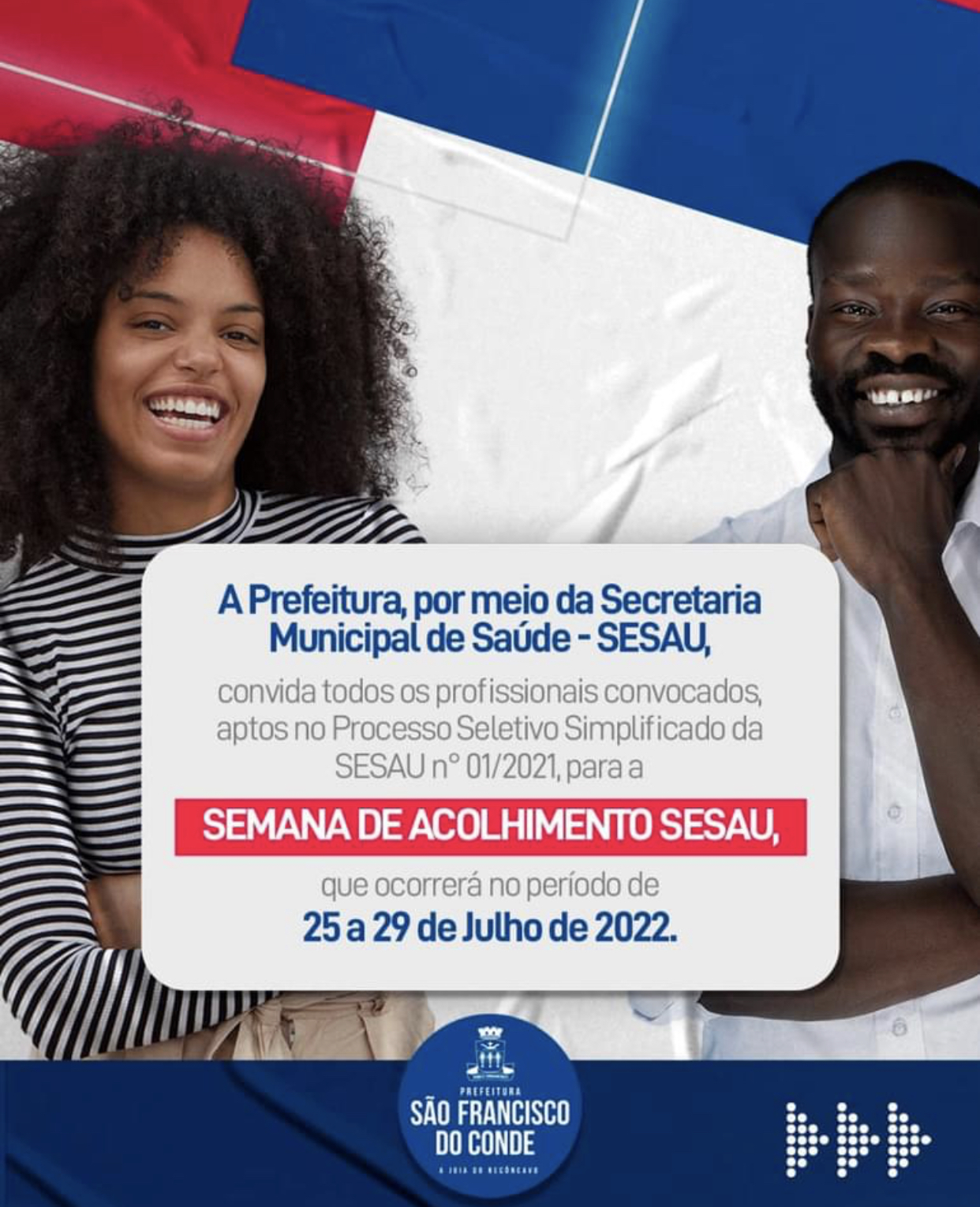 Semana de Acolhimento SESAU acontecerá de 25 a 29 de Julho