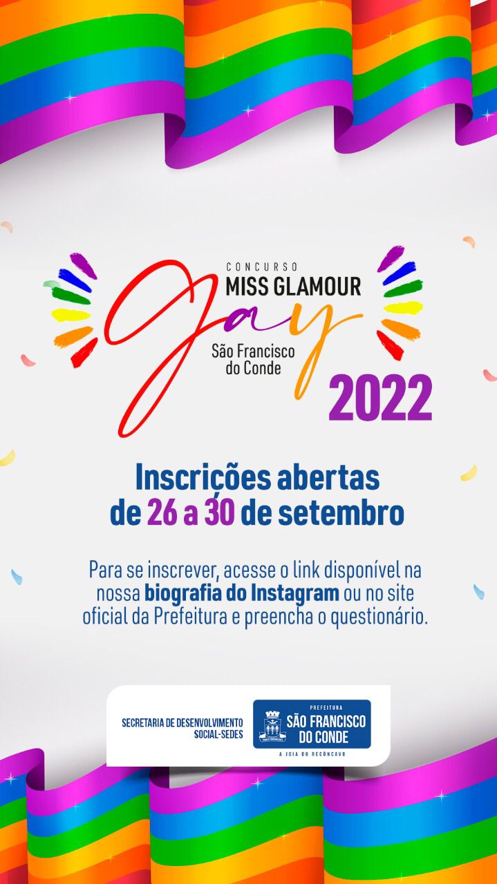 Estão abertas as inscrições para o Concurso Miss Glamour Gay 2022