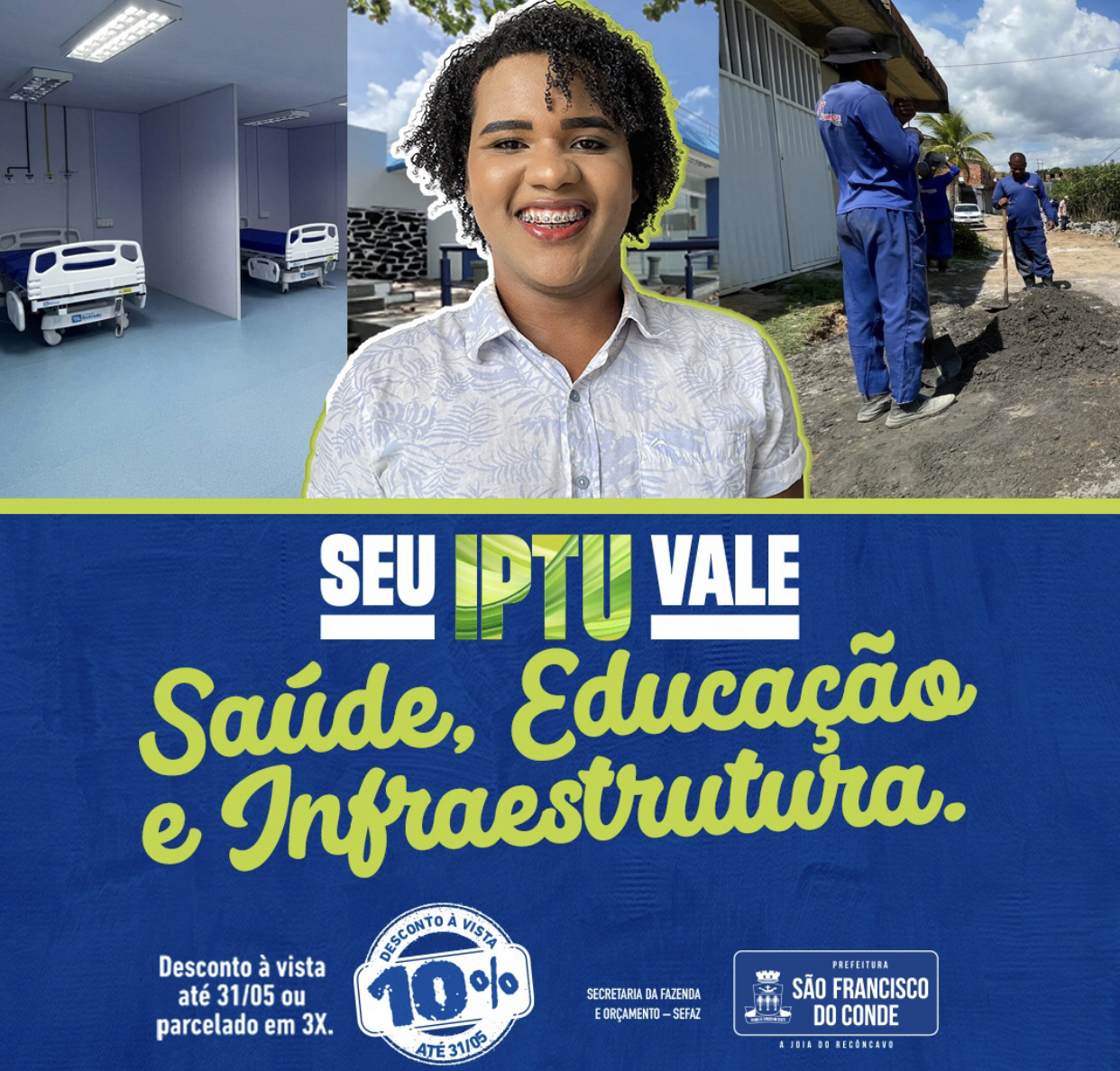 Prazo para o pagamento do IPTU 2023, Com desconto de 10%, termina dia 31 de maio