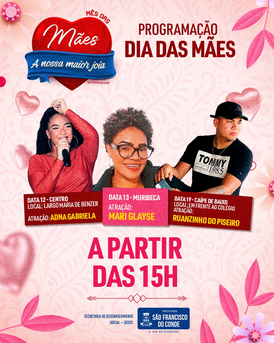 Prefeitura realiza programação especial em comemoração ao Dia das Mães