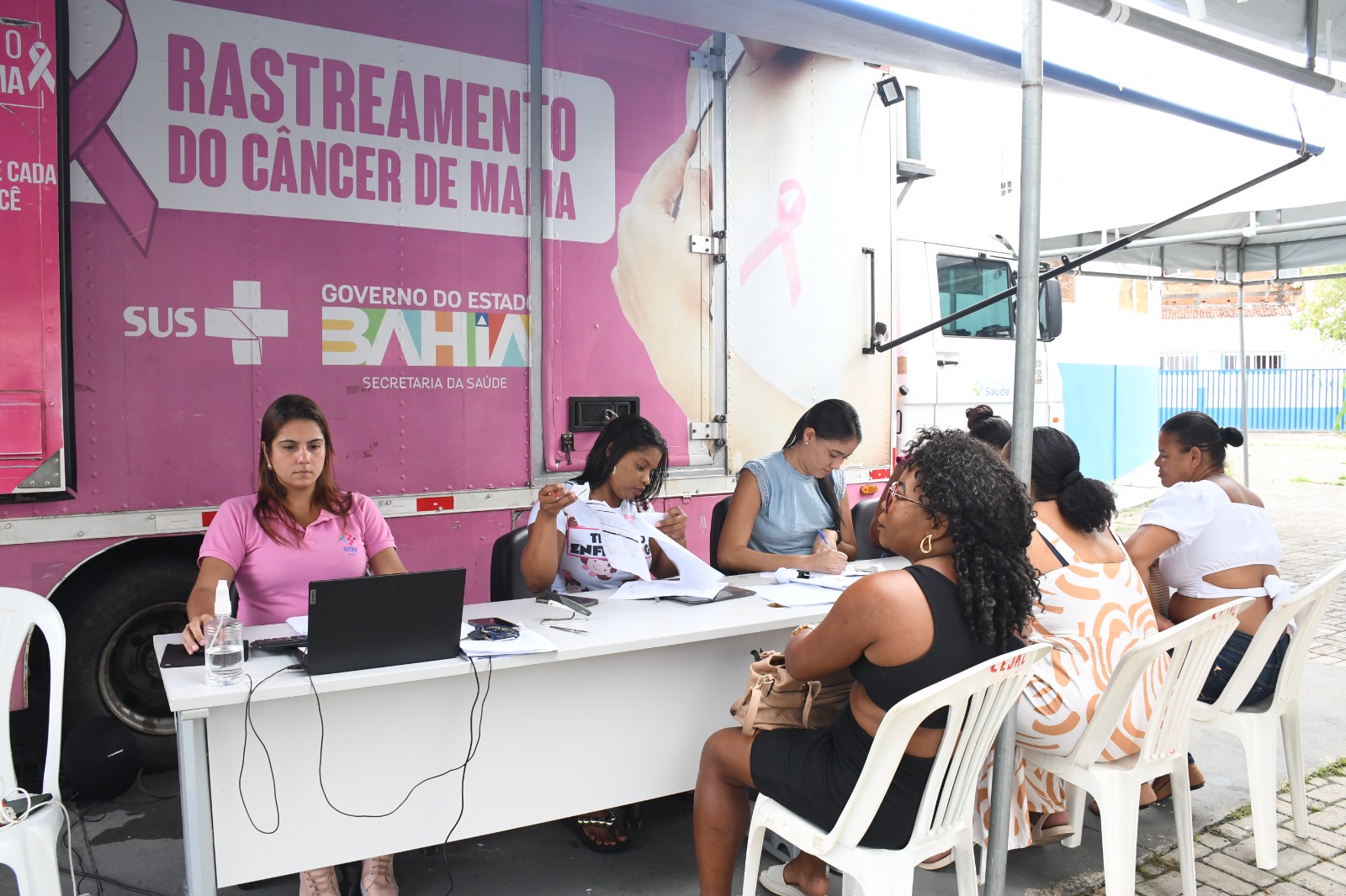 Carreta Rosa já está em São Francisco do Conde e reforça a importância da prevenção ao câncer de mama