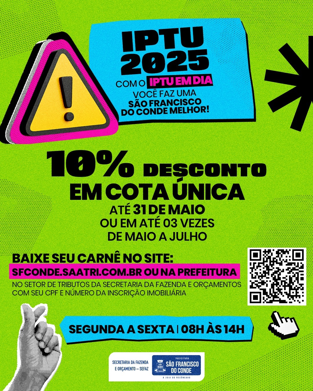 IPTU 2025: Prefeitura lança campanha do IPTU e contribuinte pode realizar pagamento de cota única com 10% de desconto até 31 de maio