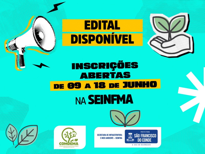 Prefeitura torna público edital de inscrições para eleição do Conselho Municipal de Defesa do Meio Ambiente (COMDEMA)