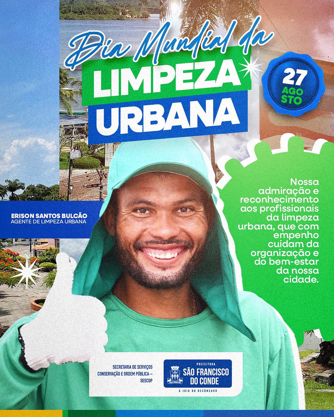 Dia Mundial da Limpeza Urbana: Equipes nas ruas todos os dias para manter os espaços públicos limpos e bem cuidados