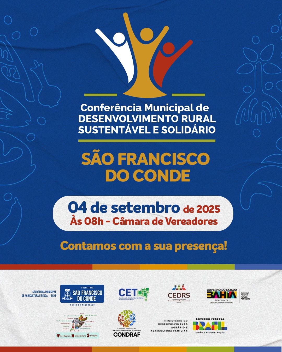 São Francisco do Conde realiza Conferência Municipal de Desenvolvimento Rural Sustentável e Solidário