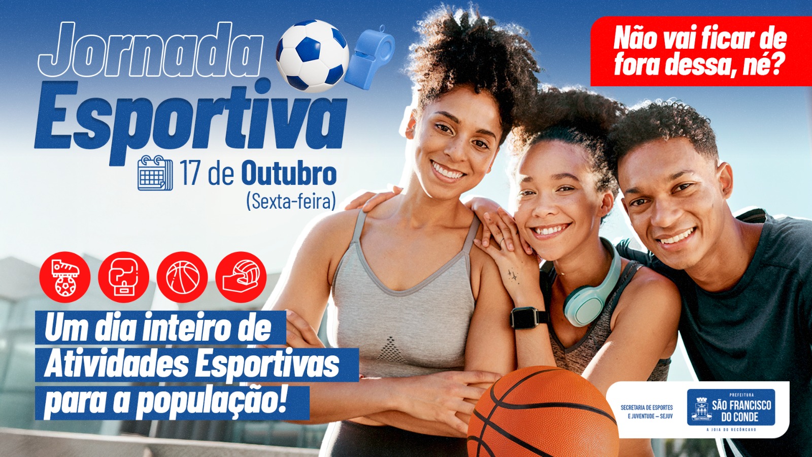 São Francisco do Conde realiza Jornada Esportiva nesta sexta-feira (17)