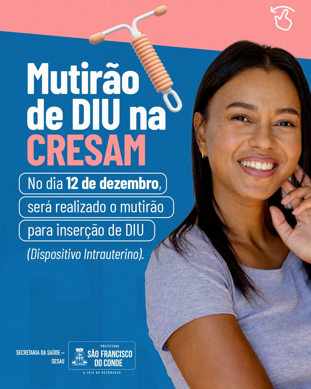 Prefeitura de São Francisco do Conde realiza mutirão de inserção de DIU na CRESAM