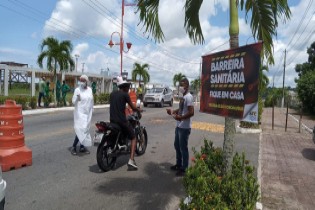São Francisco do Conde faz barreiras sanitárias para o enfrentamento da COVID-19