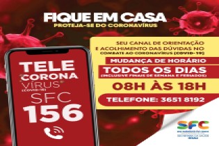 Saúde disponibiliza mais um número de telefone para comunidade no combate ao coronavírus