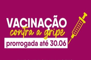 Campanha de vacinação contra a gripe foi prorrogada até 30 de junho