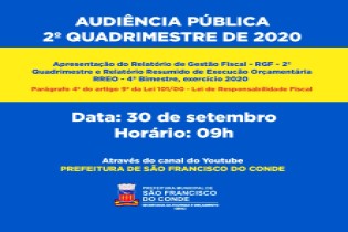 Prefeitura convida a população para live de prestação de contas que acontecerá nesta quarta-feira (30)