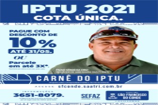 Pague o IPTU 2021 com 10% de desconto até 31 de maio