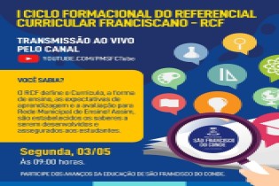 Educação promove 1º Ciclo Formacional do Referencial Curricular Franciscano – RCF