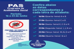 Pagamento do PAS acontece de 16 a 23 de junho
