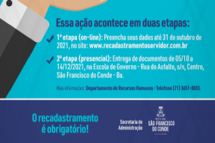 Prefeitura realiza o recadastramento dos servidores municipais