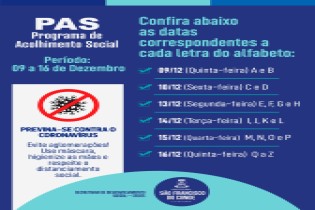 Mais um lote do PAS estará disponível a partir desta quinta-feira (09)