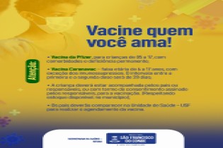 Confira como está acontecendo a vacinação de crianças nas Unidades de Saúde