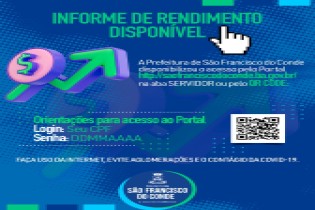 Prefeitura informa que já está disponível o Informe de Rendimentos para Declaração de Imposto de Renda