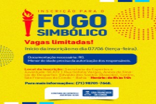 Inscrição para o fogo simbólico