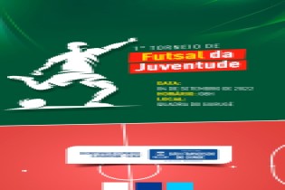 1º Torneio de Futsal da Juventude acontecerá no dia 04 de setembro