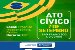 7 de Setembro será celebrado com ato cívico em São Francisco do Conde
