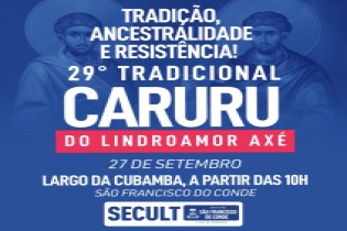 29º Tradicional Caruru do Lindroamor Axé acontecerá no dia 27 de setembro