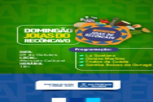 Confira a programação do Domingão Joias do Recôncavo