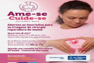 Abertas as inscrições para as triagens de cirurgia reparadora de mama