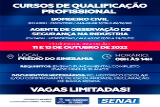 SEPLANDEC: Inscrições para cursos de qualificação profissional acontecem nos dias 11 e 13 de outubro