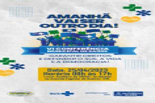 VI Conferência Municipal de Saúde acontecerá nesta terça-feira (25)